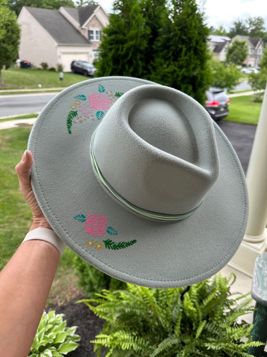 Clothing The Teal Antler™ | Custom Hat - Sage Flower