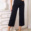 Clothing Trendsi Jeans | Judy Blue Full Size High Waist Wide Leg Cropped Jeans Black