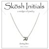 Clothing Skosh | Skosh Sideways Initial Necklace-Silver