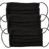 Clothing Kitsch | All Black Cotton Face Mask 3Pc Set