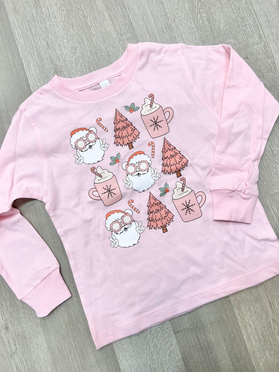 Clothing Benny & Ray | Cool Santa Toddler Long Sleeve