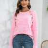 Clothing Trendsi | Decorative Button Long Sleeve Sweater