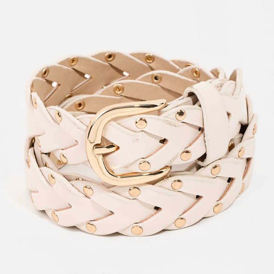 Accessories Collection by Fame | Faux Leather Braided Belt