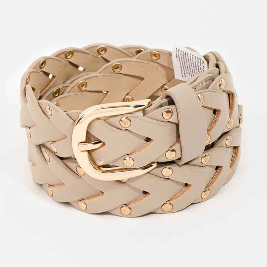 Accessories Collection by Fame | Faux Leather Braided Belt