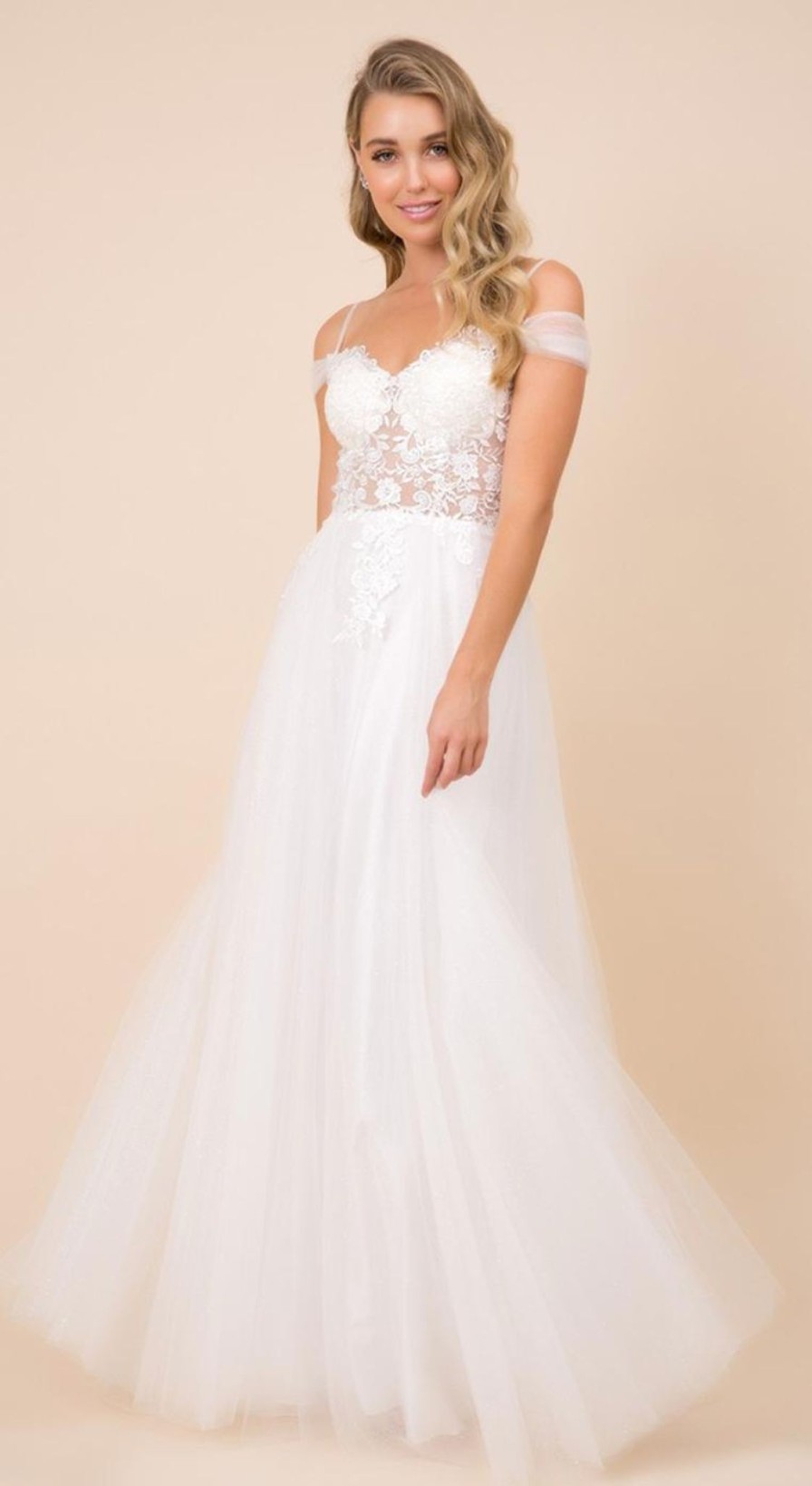 Clothing Naria Anna | A-Line Lace Bodice Prom Dress