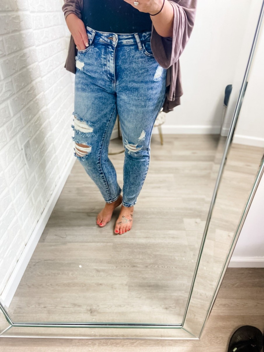 Clothing Judy Blue Judy Blue Jeans | High-Rise Acid Wash Boyfriend Jeans