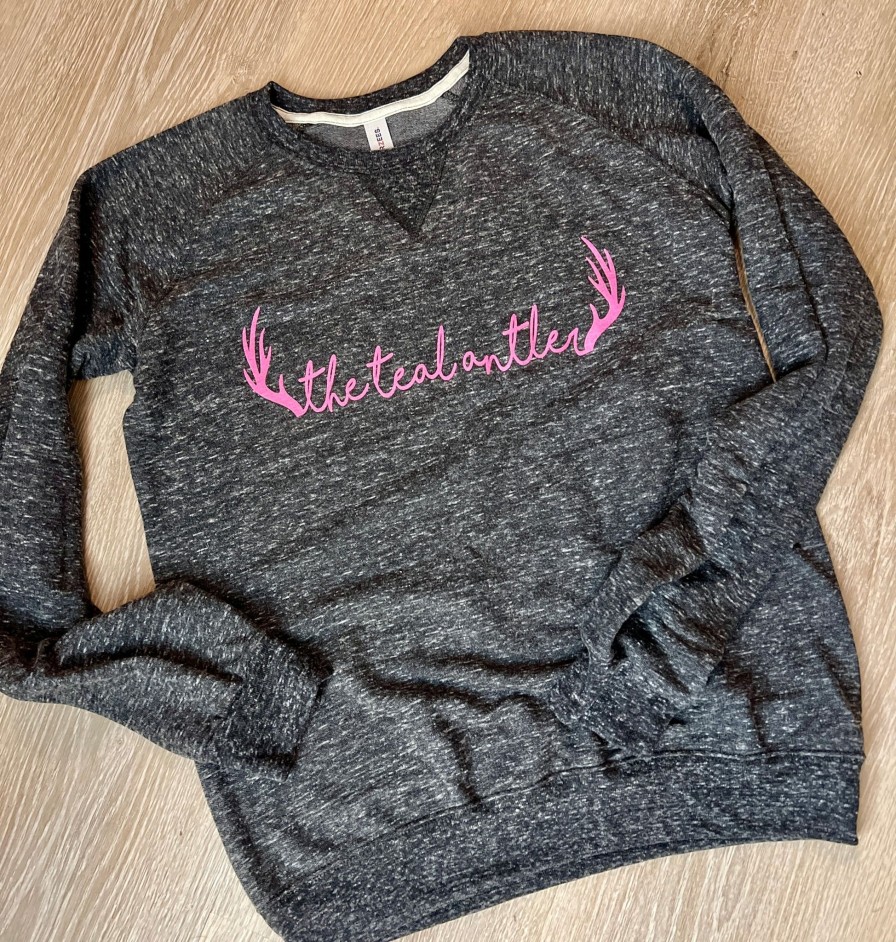 Clothing Fox & Owl | Hot Pink Tta Logo Crew Neck