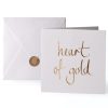 Accessories Katie Loxton | Heart Of Gold Greeting Card