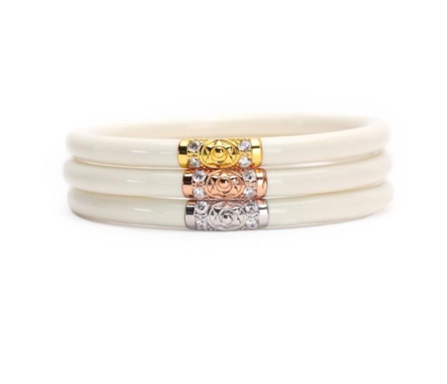 Accessories BuDhaGirl Bracelets | Three Kings All Weather Bangles - Ivory