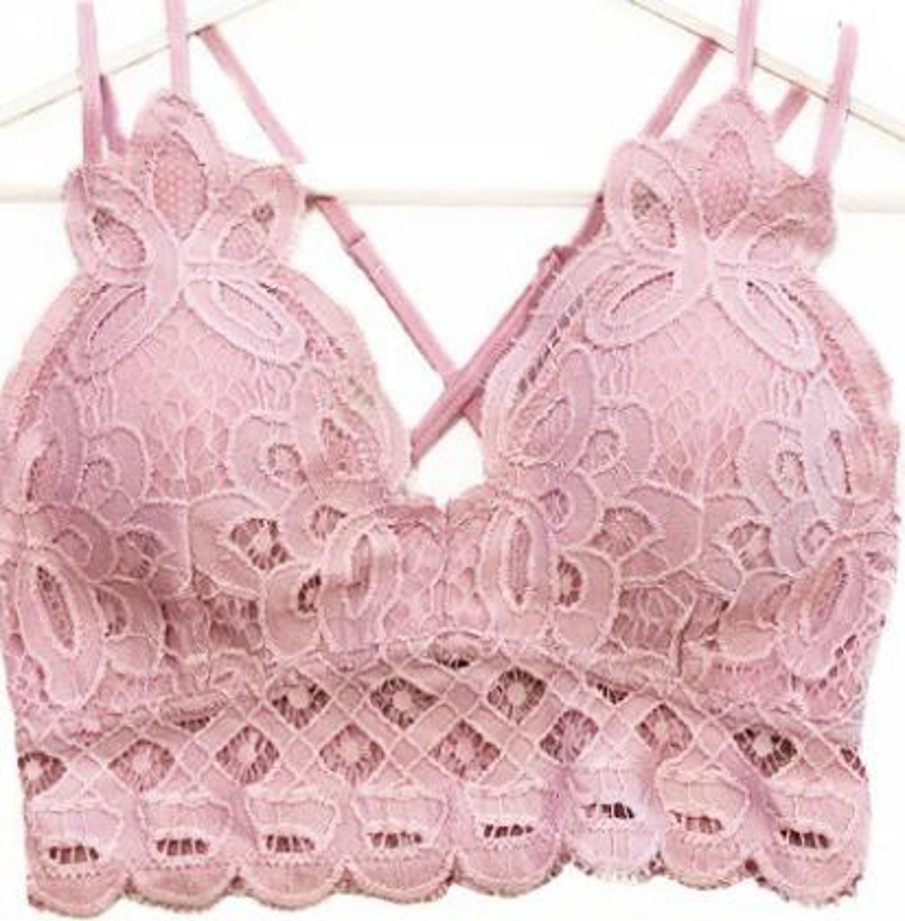 Clothing Anemone Bralettes | Bralette - Baby Pink