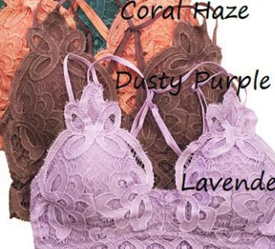 Clothing Anemone Bralettes | Bralette - Dusty Purple