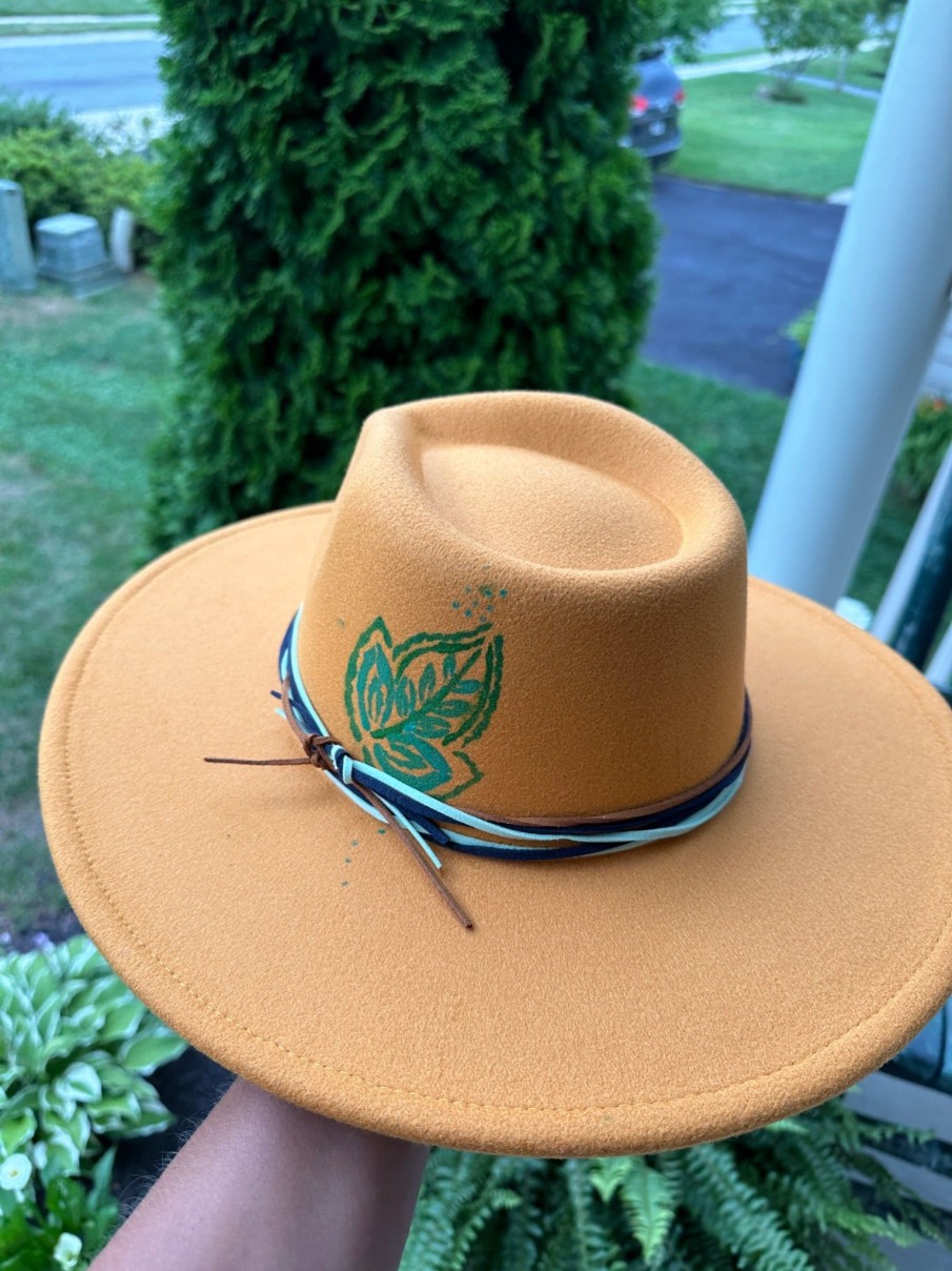 Clothing The Teal Antler™ | Custom Hat - Mustard Leaf