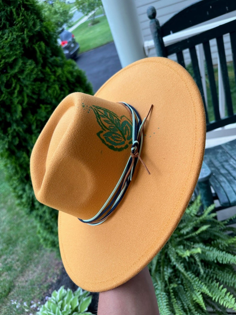 Clothing The Teal Antler™ | Custom Hat - Mustard Leaf