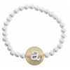 Clothing Jane Marie | Jm Kids Pearl Bracelet W/ Silver Initial