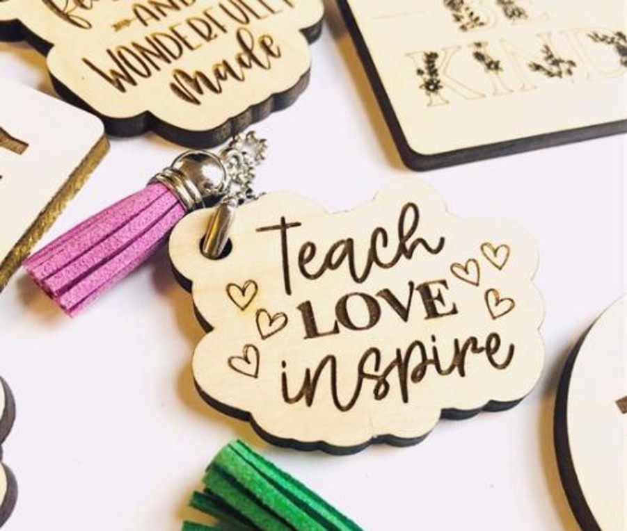 Clothing Nicole Letters | Teach Love Inspire Keychain