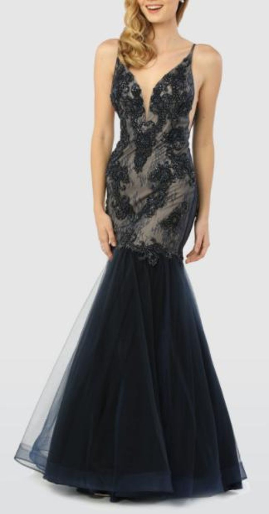 Clothing Naria Anna | Beaded Formal Mermaid Dress