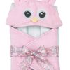 Clothing Bearington Collection | Lil' Hoots Pink Owl Towel