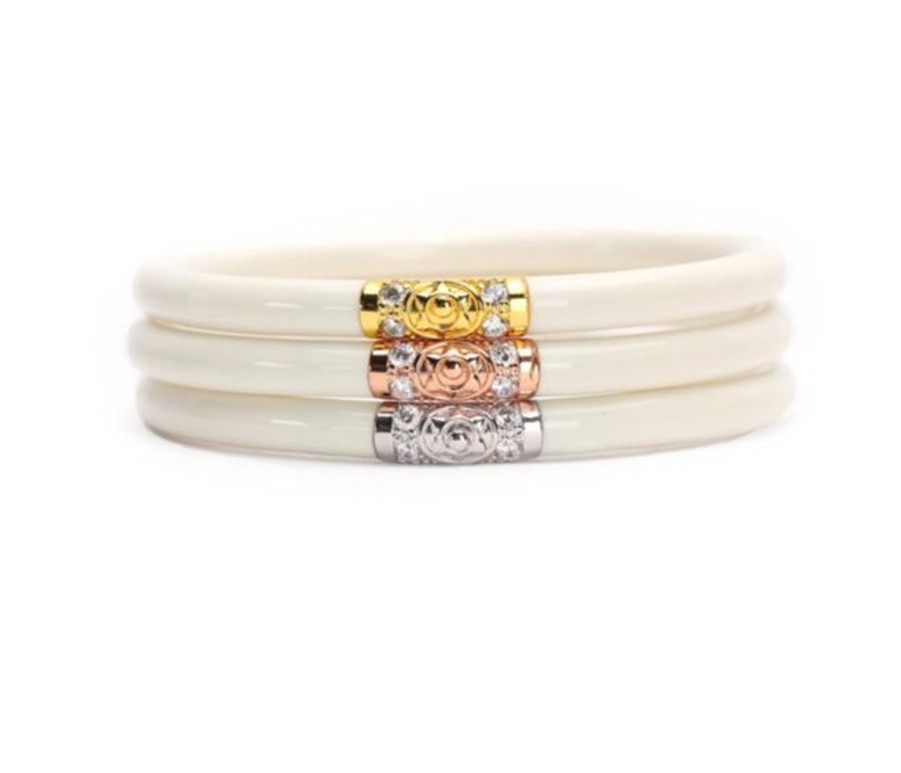 Accessories BuDhaGirl | Three Kings All Weather Bangles - Ivory