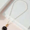 Accessories Avenue Zoe Necklaces | Pearl Beads Smile Charm Necklace