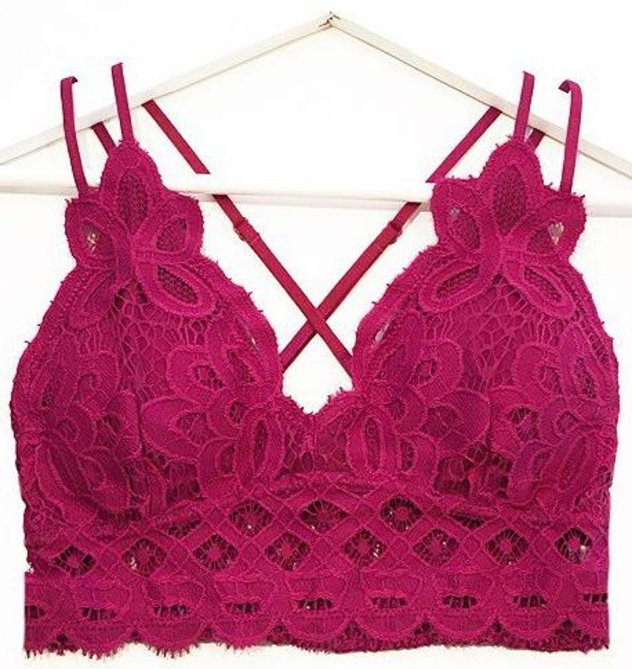 Clothing Anemone Bralettes | Bralette - Berry