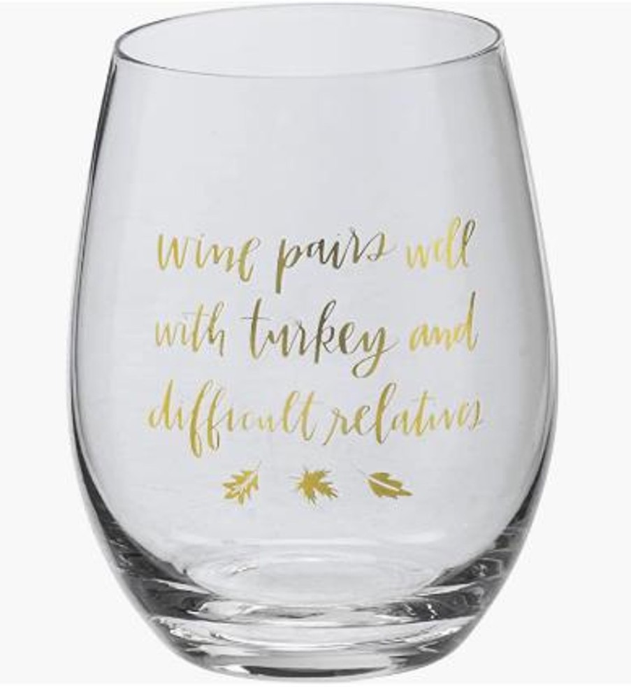 Accessories Lancaster Wholesale | Thanksgiving Wine Glass