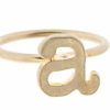 Clothing Jane Marie | Jm Gold Initial Block Ring