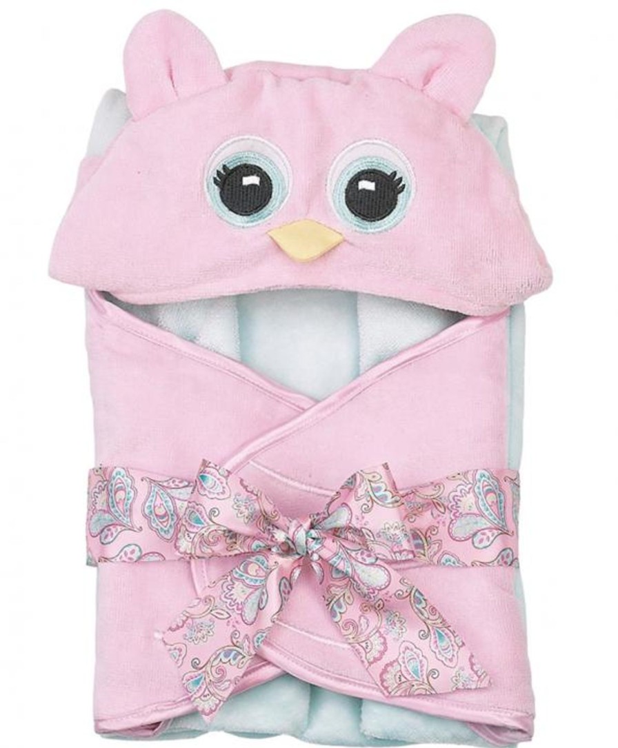 Clothing Bearington Collection | Lil' Hoots Pink Owl Towel