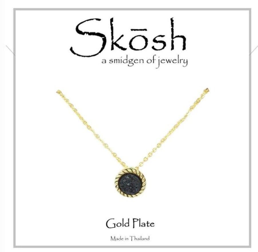 Clothing Skosh | Skosh Antique Round Druzy Necklace