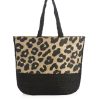 Clothing Shiraleah | Jute Leopard Tote Bag