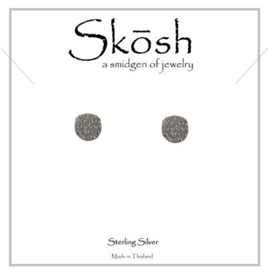 Clothing Skosh | Skosh Silver Studded Disc Earrings