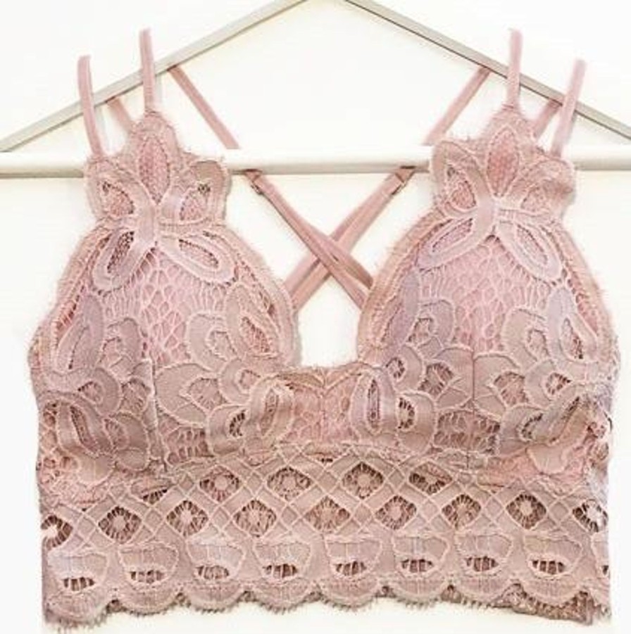 Clothing Anemone Bralettes | Bralette - Pale Mauve