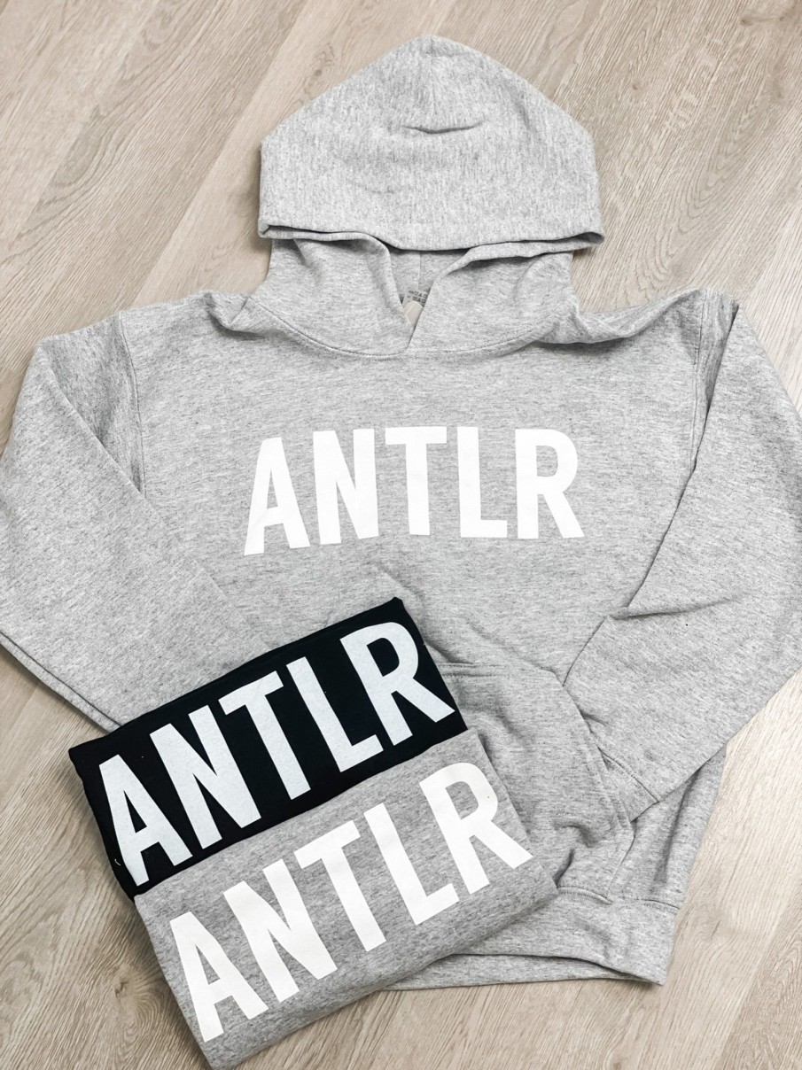 Clothing Shepard Designs Sweaters And Hoodies | Antlr Youth Grey Pullover Hoodie