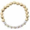 Clothing Jane Marie | Thankful Gold Beaded Stretch Bracelet