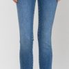 Clothing Flying MonClearance Vervet & Flying MonClearance Denim | Flying Monkey High Rise Crop Skinny W/ Exposed Button Fly Jeans