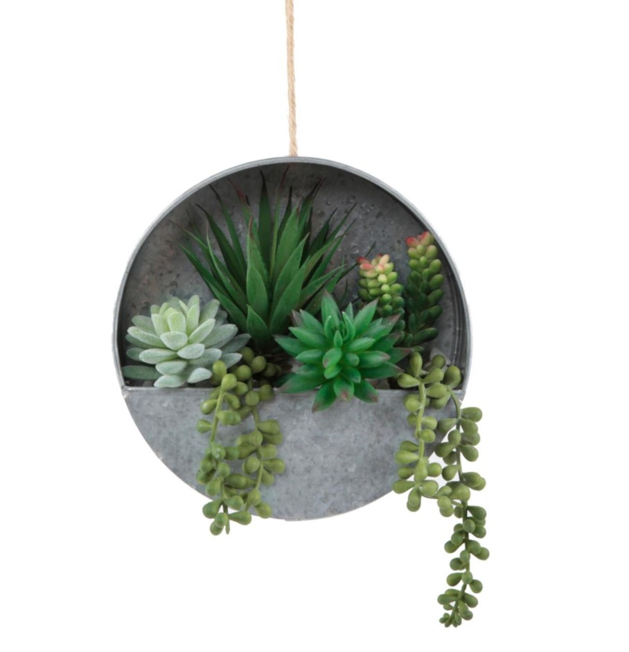 Clothing Flora Bunda | Galvanized Hanging Tin W/ Artificial Strings Of Pearl