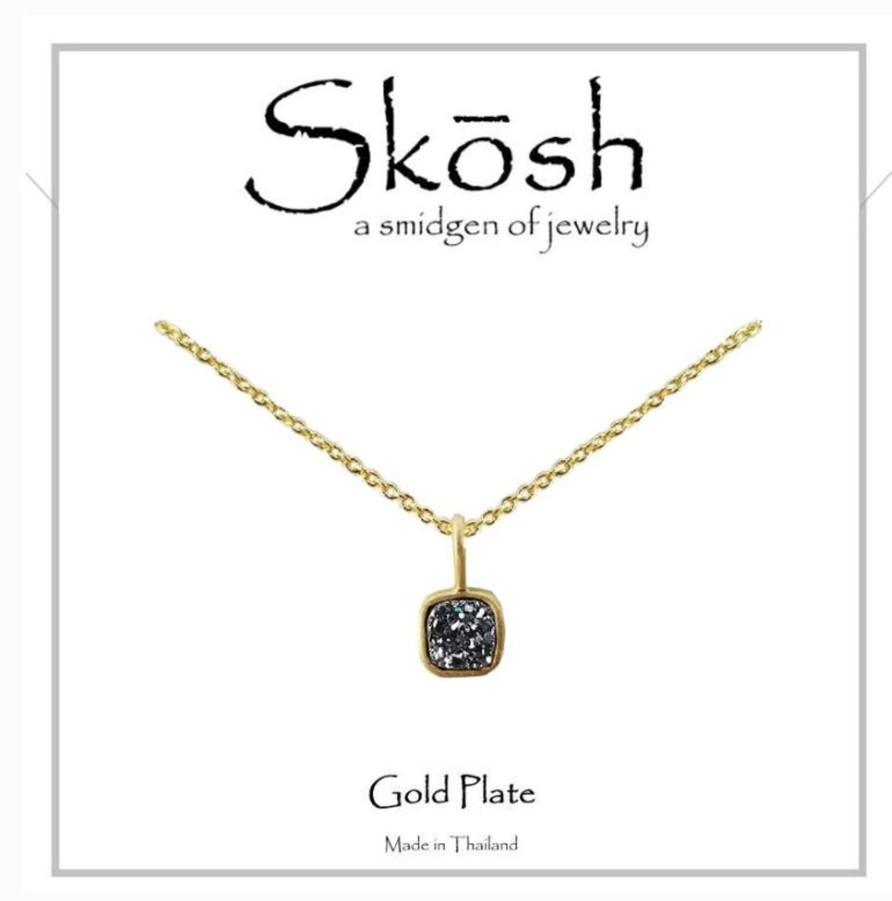 Clothing Skosh | Skosh Square Druzy Necklace