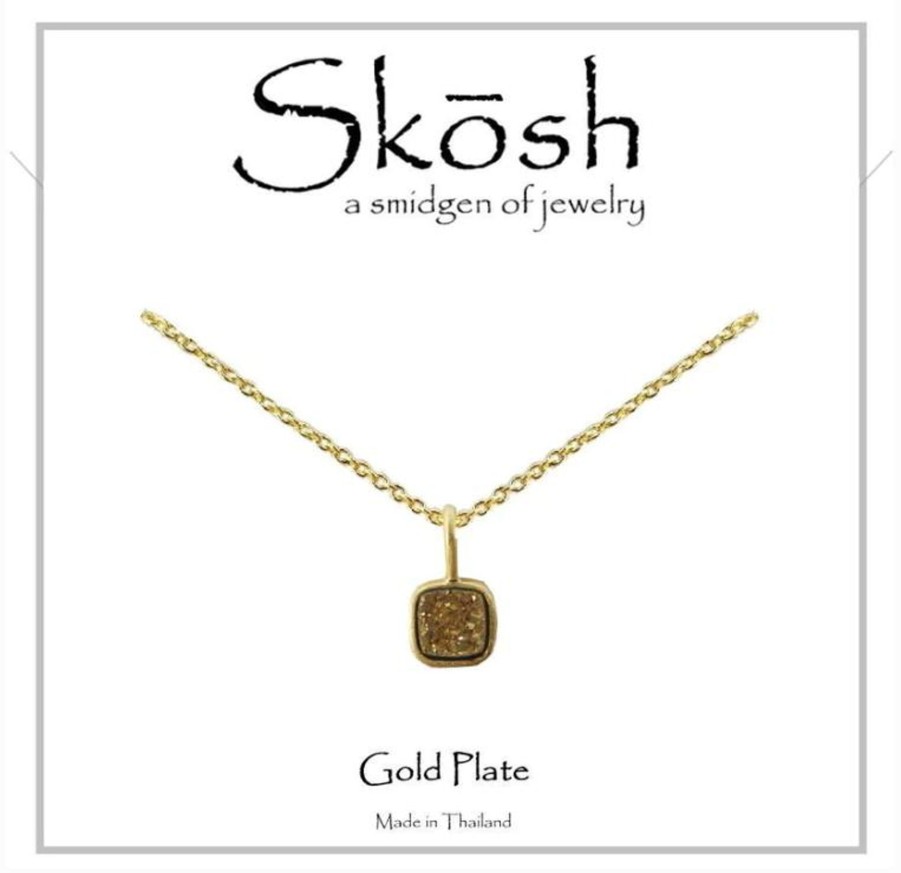 Clothing Skosh | Skosh Square Druzy Necklace