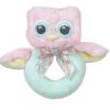 Clothing Bearington Collection | Lil' Hoots Pink Owl Rattle