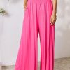 Clothing Trendsi | Double Take Full Size Smocked Wide Waistband Wide Leg Pants