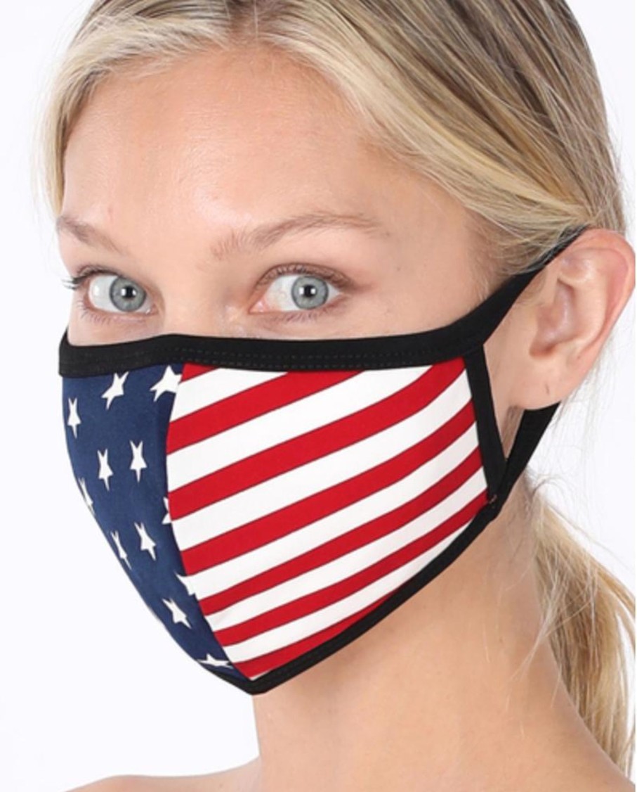 Clothing Zeanna | American Flag Face Mask