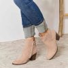 Clothing Trendsi | East Lion Corp Block Heel Point Toe Ankle Boots Taupe