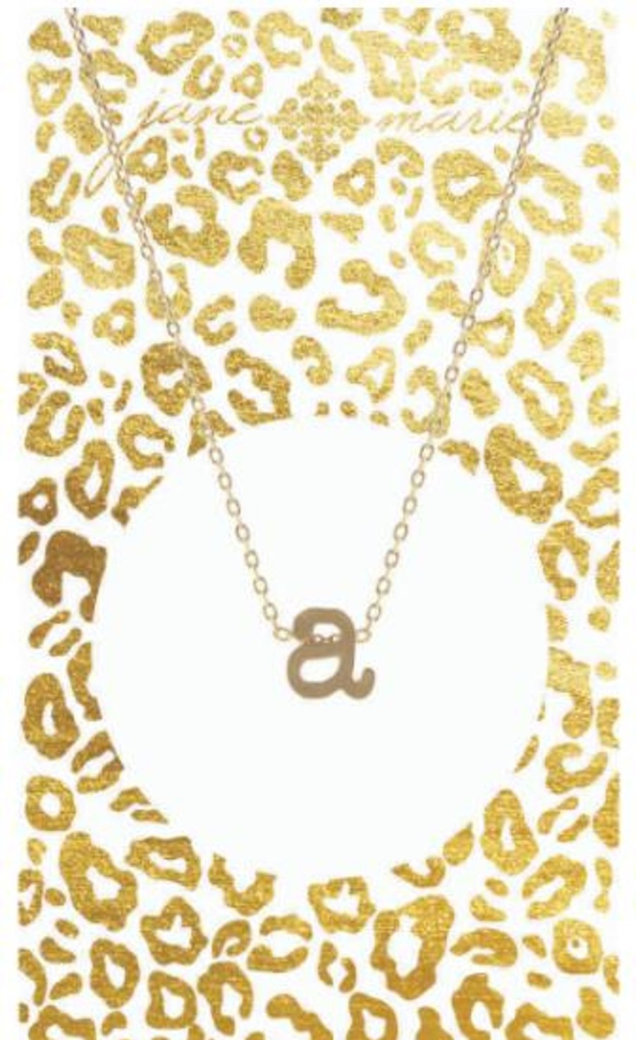 Clothing Jane Marie | Jm 16" Gold Block Initial Necklace