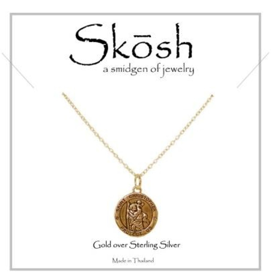 Clothing Skosh | Skosh Gold St. Christopher Necklace