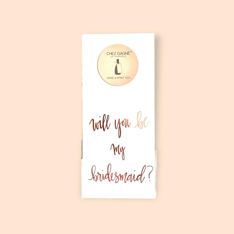 Formal The Teal Antler™ | Bridesmaid Wine Tag