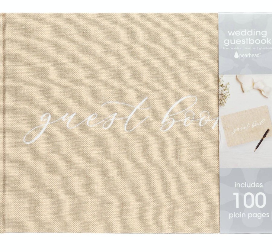 Clothing Pearhead | Wedding Linen Guest Book