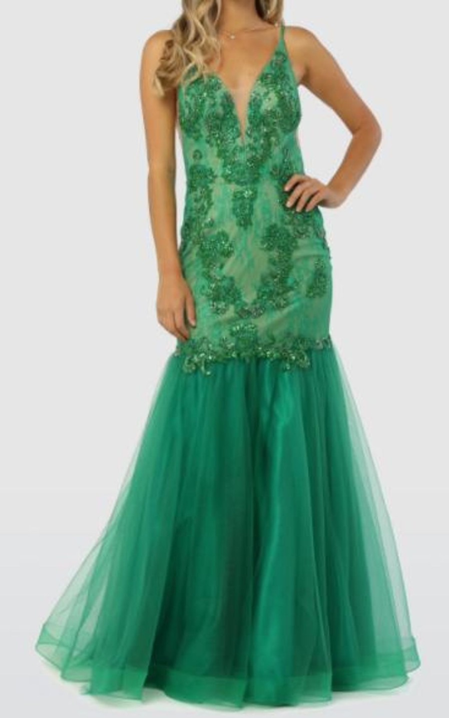 Clothing Naria Anna | Beaded Formal Mermaid Dress