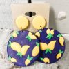 Clothing Market | Circle Lemon Clay Dangle Earrings