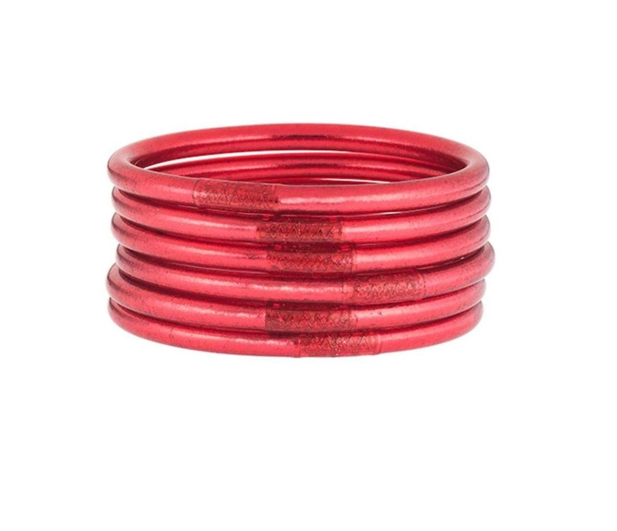 Accessories BuDhaGirl | Pink All Weather Bangles