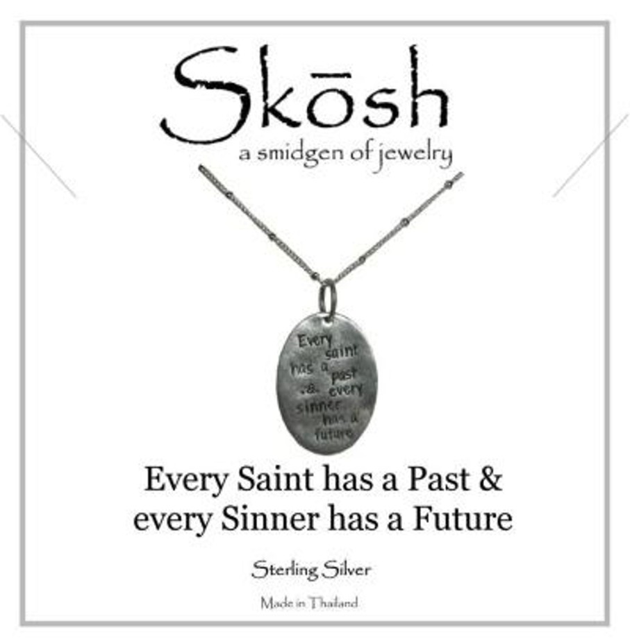 Clothing Skosh | Skosh Every Saint Has A Past Silver Necklace