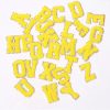 Clothing Beauty Stash | Yellow Glitter Varsity Patch Letters